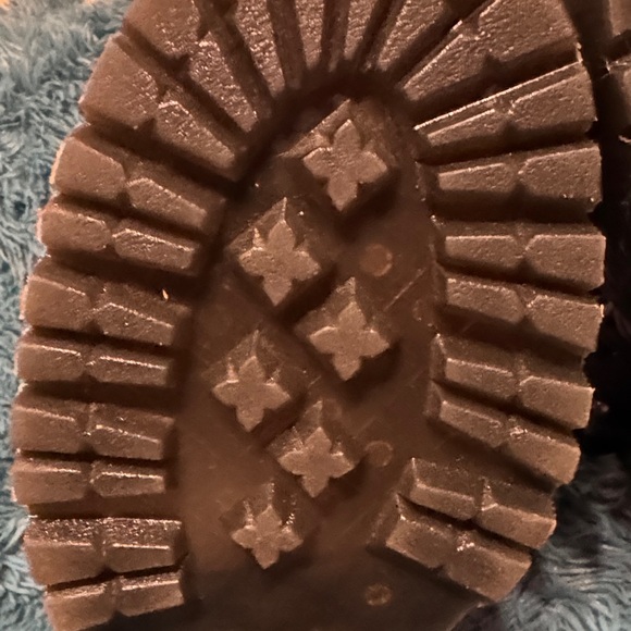 Dr. Martin Jadon faux fur lined platform glitter boots, size 9L - Picture 8 of 11